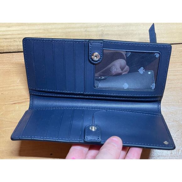 Kate Spade 3 Piece Lemon Zest Set. See thru bag tote, clip in bag and wallet - Picture 5 of 16